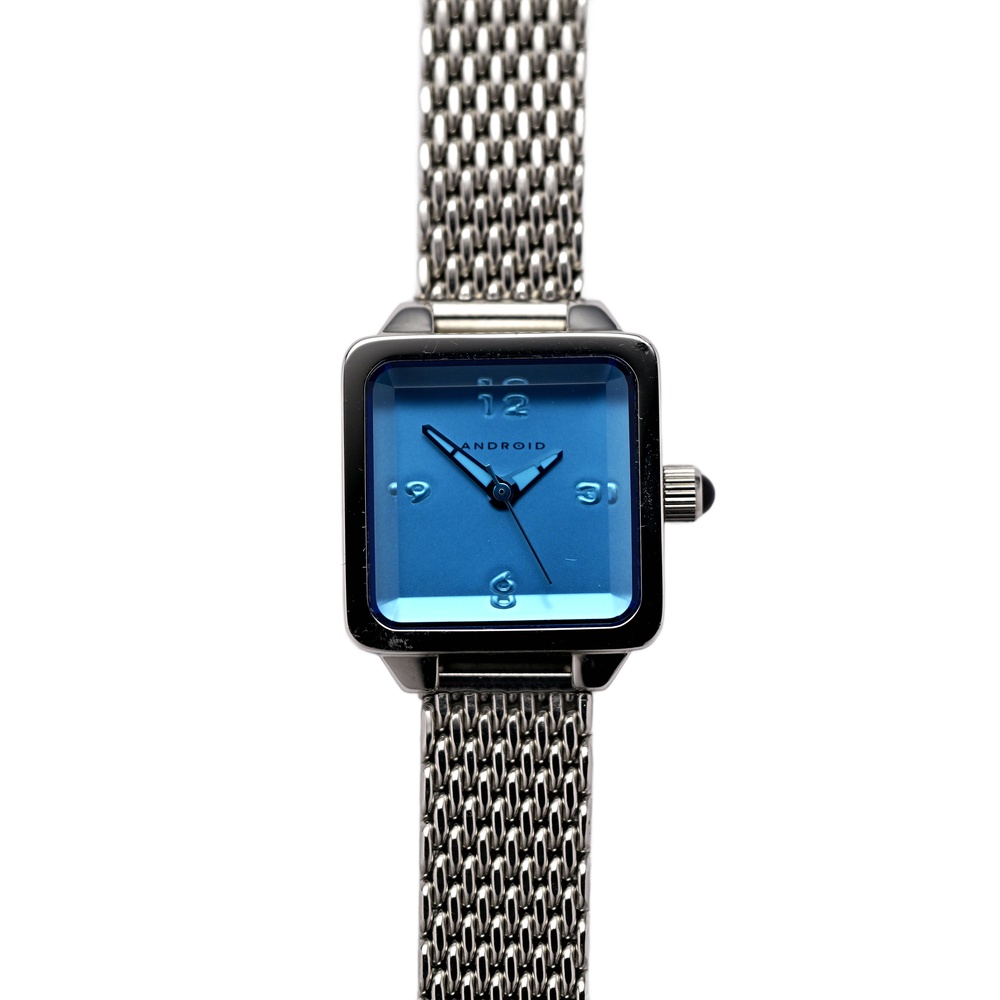 Android Ladies Blue Dial Wrist Watch Quartz Stainless Steel